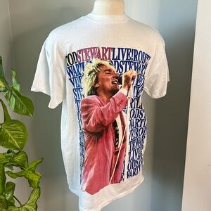 1989 Rod Stewart Lost in America Tour Tee NWOT
